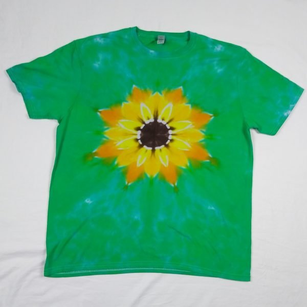sunflower tie dye t-shirt