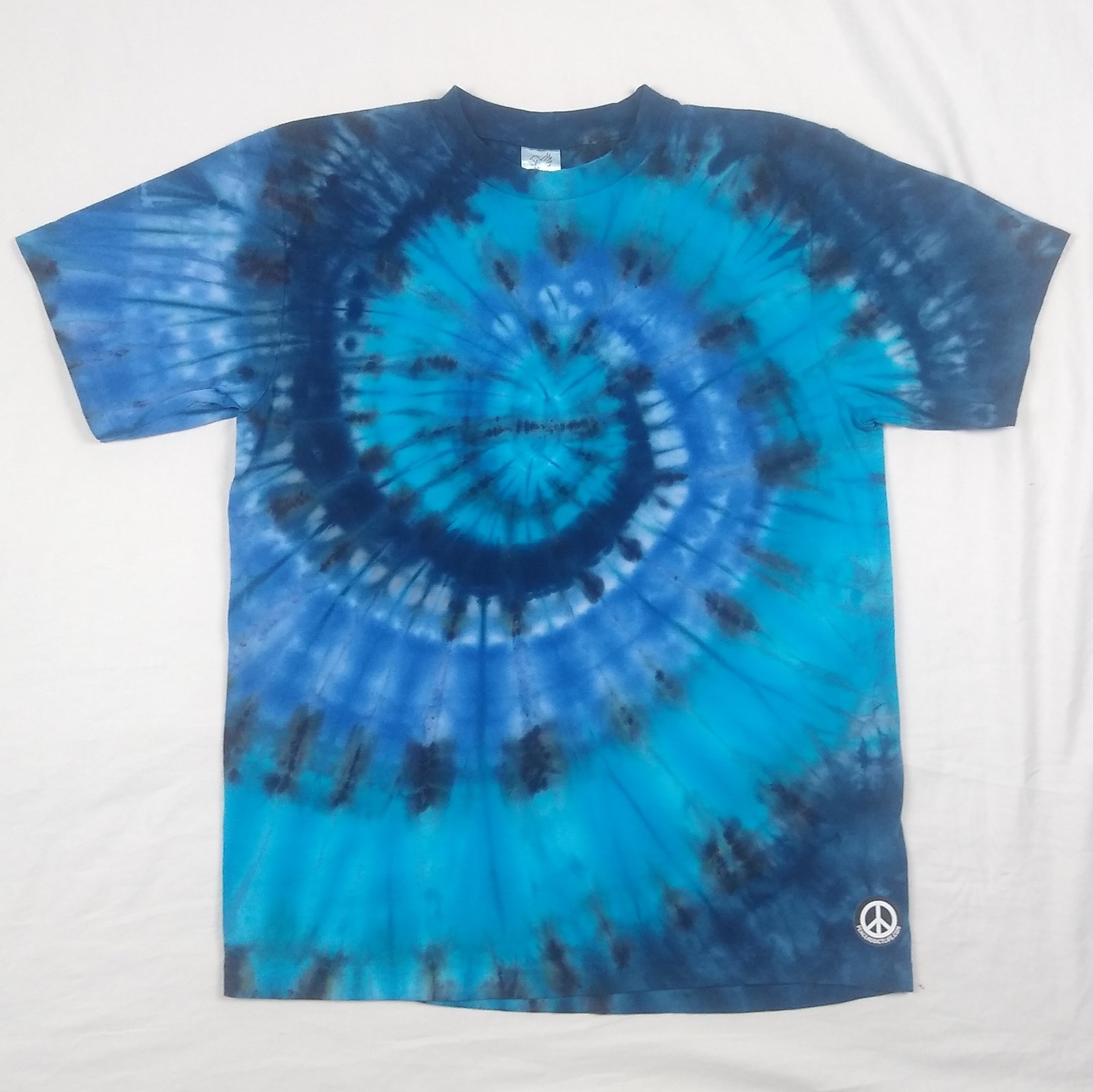 Blue Ice Dye Spiral
