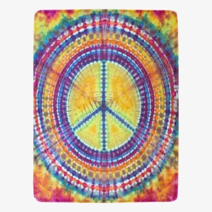 Peace Sign Fleece Blanket