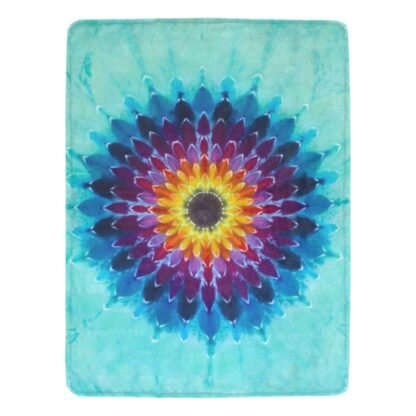 Lotus Flower Fleece Blanket