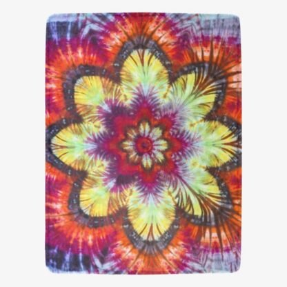 Feather Flower Fleece Blanket