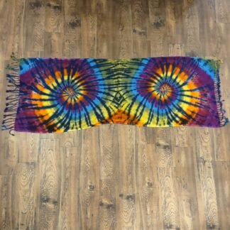 Dark Rainbow Spiral Pashmina