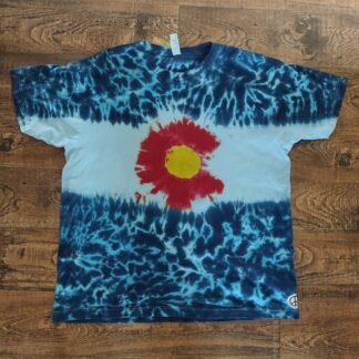 Tie Dye, Colorado, Colorado Flag, T-Shirt, Local Made, Hand Made
