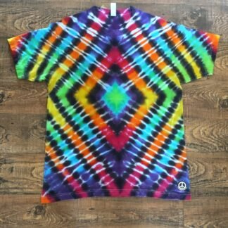 Tie Dye, Diamond, T-Shirt, Rainbow, Handmade, Local Made