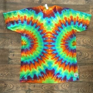 Tie Dye, Double Spiral, T-Shirt, Handmade, Local Made