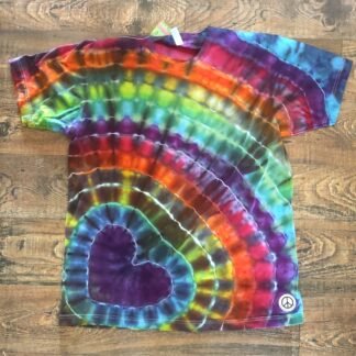 Tie Dye, Rainbow, Heart, T-Shirt, Handmade, Local Made