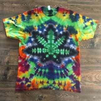 Tie Dye, Leaf, T-Shirt, Handmade, Local Made