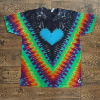 Tie Dye, Heart, Triangle, Rainbow, T-Shirt, Handmade, Local Made