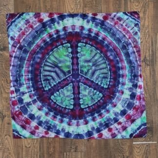 Tapestry, Tie Dye, Ripple Peace Sign, Handmade, Local Made