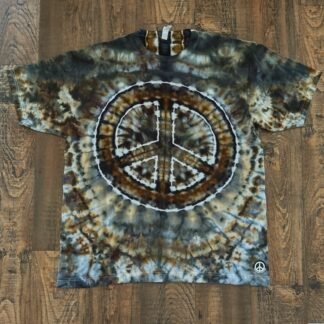 Peace Sign Zipper Geode T-Shirt