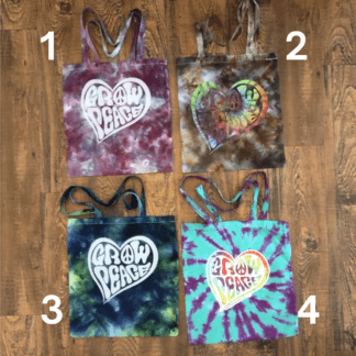Grow Peace Tote Bags