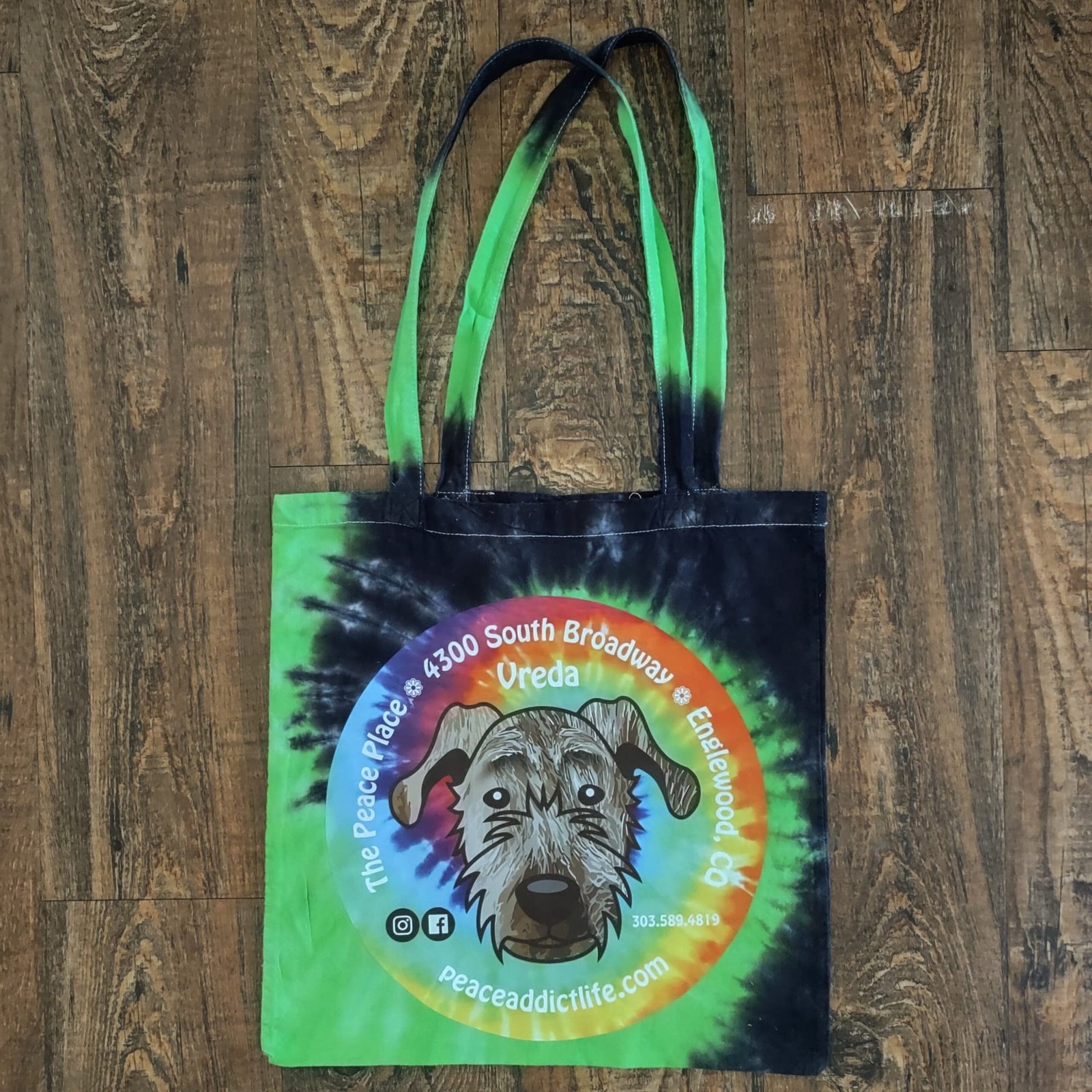 Peace Place and Vreda Puppy Tote Bag